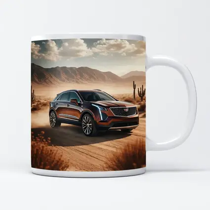 Cadillac XT4 SUV Desert Landscape Drive