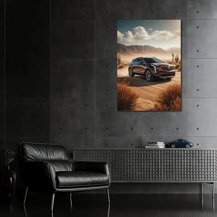 Cadillac XT4 SUV Desert Landscape Drive