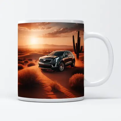 Cadillac XT5 Black SUV Desert Sunset