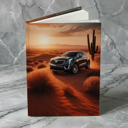 Cadillac XT5 Black SUV Desert Sunset