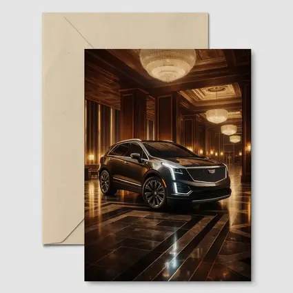Cadillac XT5 Inside Luxury Hotel Lobby