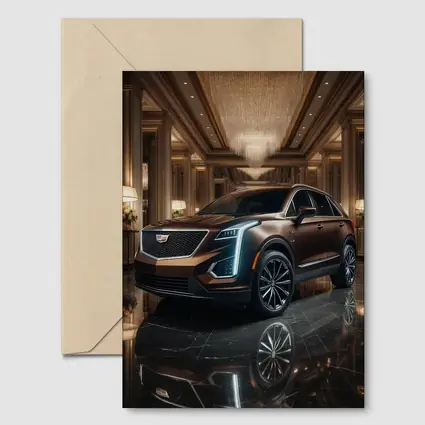 Cadillac XT5 SUV Inside Luxury Hotel