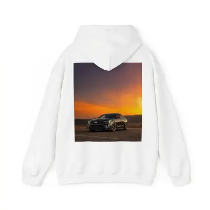 Cadillac CT5 Black Sedan Sunset Sky