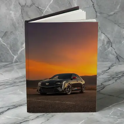 Cadillac CT5 Black Sedan Sunset Sky