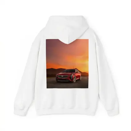 Cadillac CT5 Red Sedan Sunset Sky