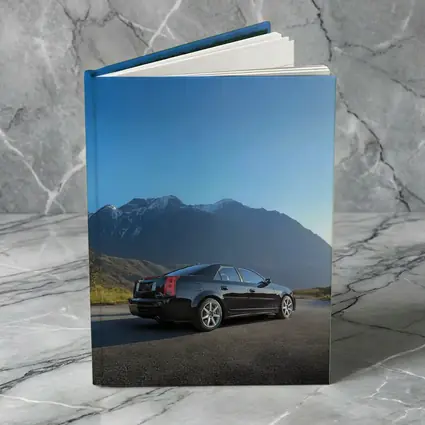 Cadillac CTS Black Sedan Mountain Road