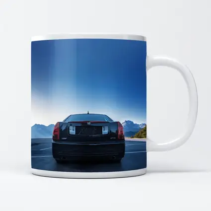 Cadillac CTS Black Rear Mountain Road