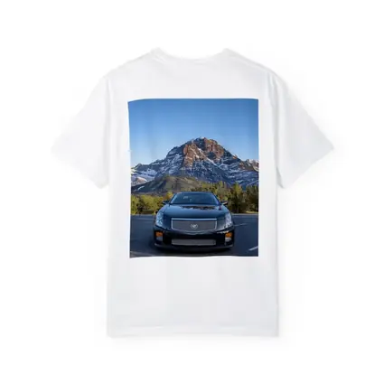 Cadillac CTS Black Car Mountain Background