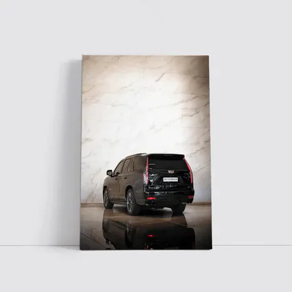 Cadillac Escalade Black Marble Wall Background