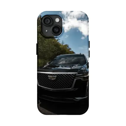 Black Cadillac Escalade on Open Road
