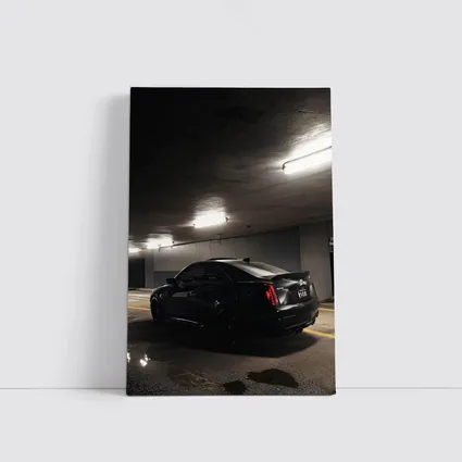 Cadillac ATS Black Coupe Underground Parking