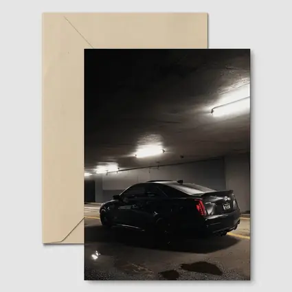 Cadillac ATS Black Coupe Underground Parking