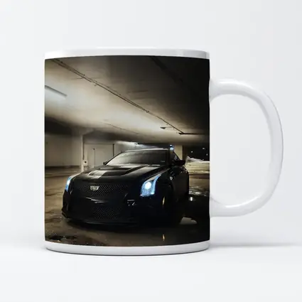 Black Cadillac ATS Underground Parking Garage