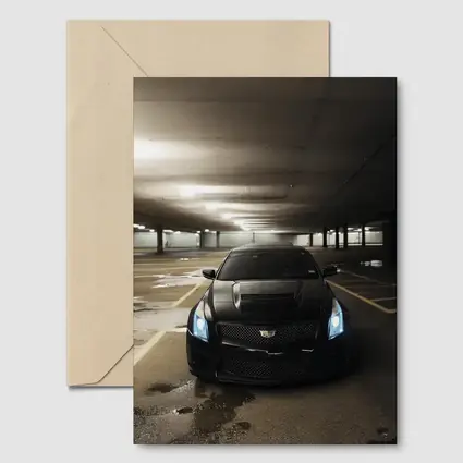 Cadillac ATS Black Underground Parking Garage