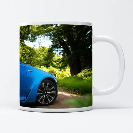 Cadillac CT5 Blue Car Forest Road