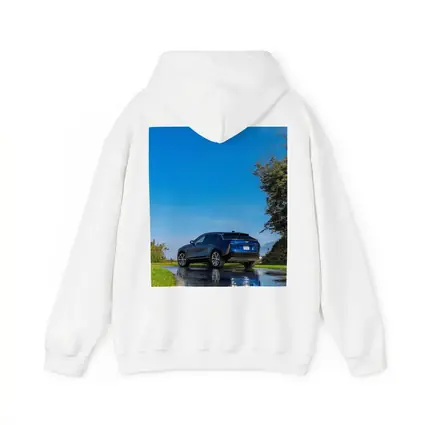 Cadillac IQ Blue SUV Wet Road