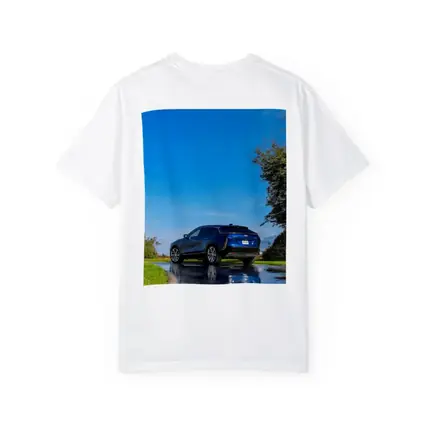 Cadillac IQ Blue SUV Wet Road