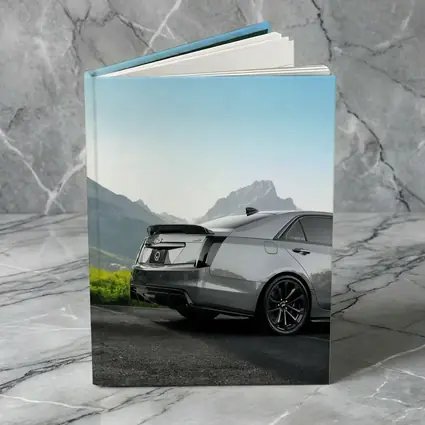 Cadillac CTS Gray Rear Mountain Backdrop