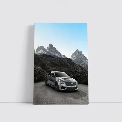 Cadillac CTS Gray Sedan Mountain Backdrop