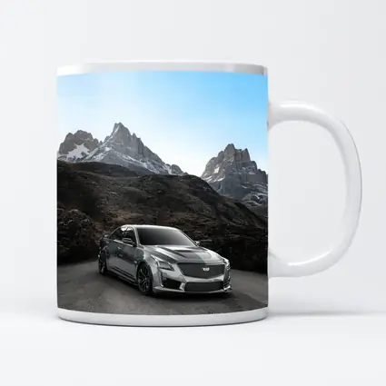 Cadillac CTS Gray Sedan Mountain Backdrop