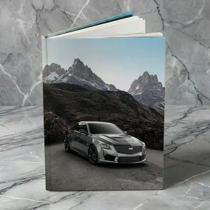 Cadillac CTS Gray Sedan Mountain Backdrop