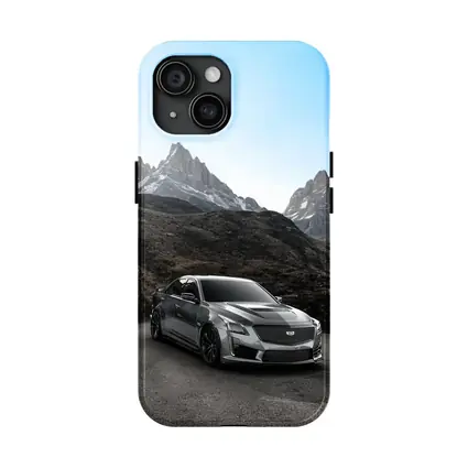Cadillac CTS Gray Sedan Mountain Backdrop