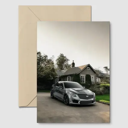 Cadillac CTS Silver Sedan Country Village Setting