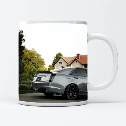 Cadillac ATS Gray Sedan Suburban Neighborhood