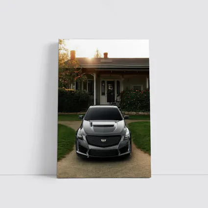 Cadillac CTS Gray Car Village Driveway