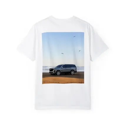 Cadillac Escalade Gray SUV Beach Shore