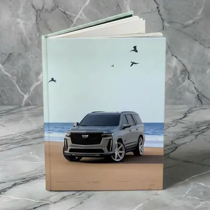 Cadillac Escalade Gray SUV Beach Shore