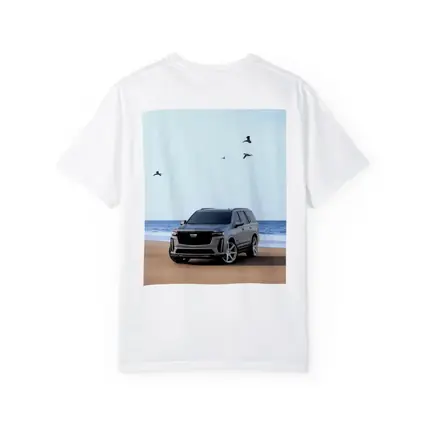 Cadillac Escalade Gray SUV Beach Shore