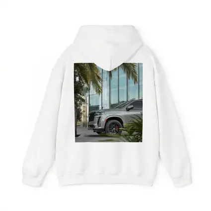 Cadillac Escalade Gray SUV Palm Tree
