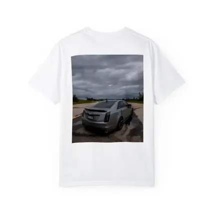 Cadillac CTS Sedan Gray Stormy Road