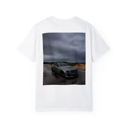 Cadillac CTS Gray Sedan Stormy Road