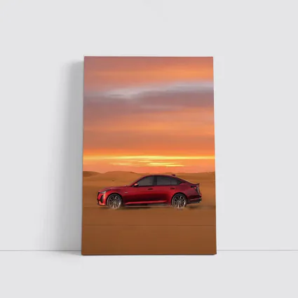 Cadillac CT5 Red Desert Sunset Drive