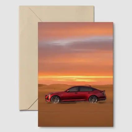 Cadillac CT5 Red Desert Sunset Drive