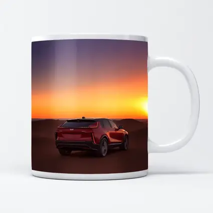 Cadillac SUV Red Desert Sunset Dunes