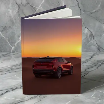 Cadillac SUV Red Desert Sunset Dunes