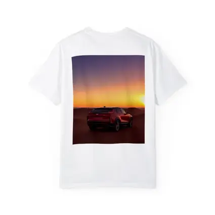 Cadillac SUV Red Desert Sunset Dunes