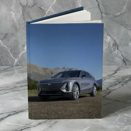 Cadillac Lyriq SUV Mountain Landscape Gray