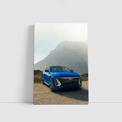Cadillac Celestiq Blue Mountain Landscape Art