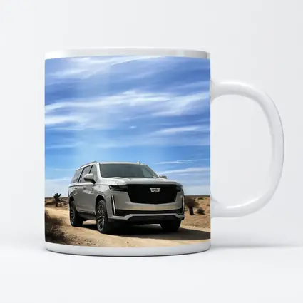 Cadillac Escalade Desert Road Blue Sky