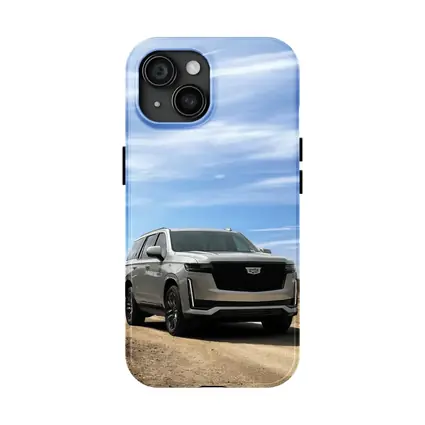 Cadillac Escalade Desert Road Blue Sky