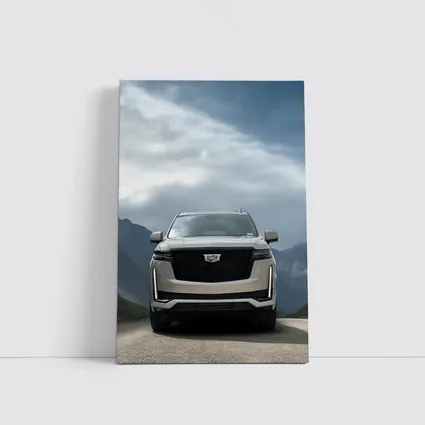 Cadillac Escalade Front View Mountain Road