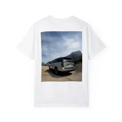 Cadillac Escalade Silver SUV Mountain Road