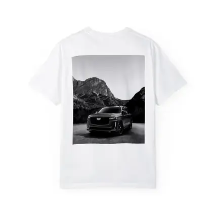 Cadillac Escalade Black Mountain Road Scene