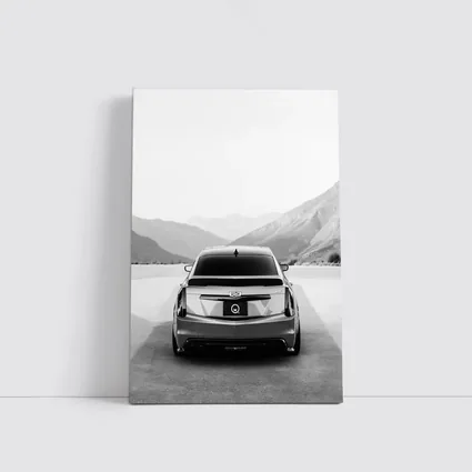 Cadillac CT5 Rear View Mountain Backdrop