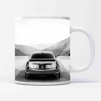 Cadillac CT5 Rear View Mountain Backdrop