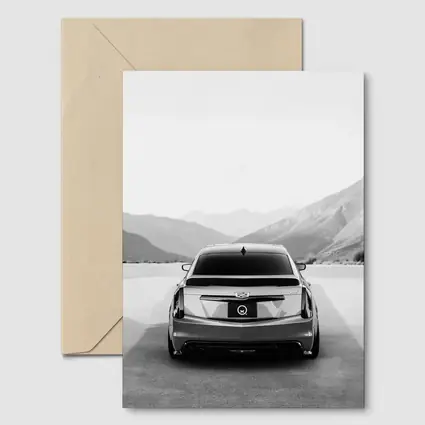 Cadillac CT5 Rear View Mountain Backdrop